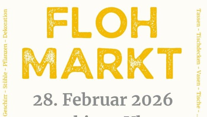 Flohmarkt-Veranstaltungshinweis in Bad Oeynhausen am 28. Februar 2026 von 10:00 bis 15:00 Uhr.