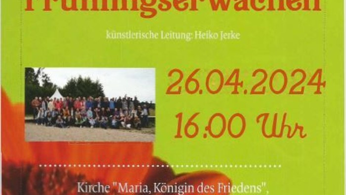 Gemischter Chor der Polizei Berlin e. V. lädt zur Frühlingserwachen am 26.04.2024 um 16:00 Uhr ein.