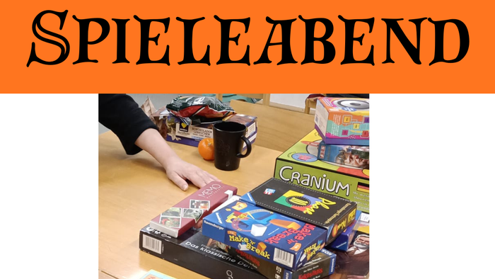 Spielabend-Veranstaltung am 13. Februar 2026 mit Brettspielen im Katharina-von-Bora-Haus.