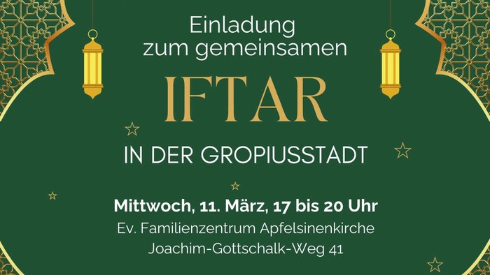 Einladung zum Iftar am 11.März 2026