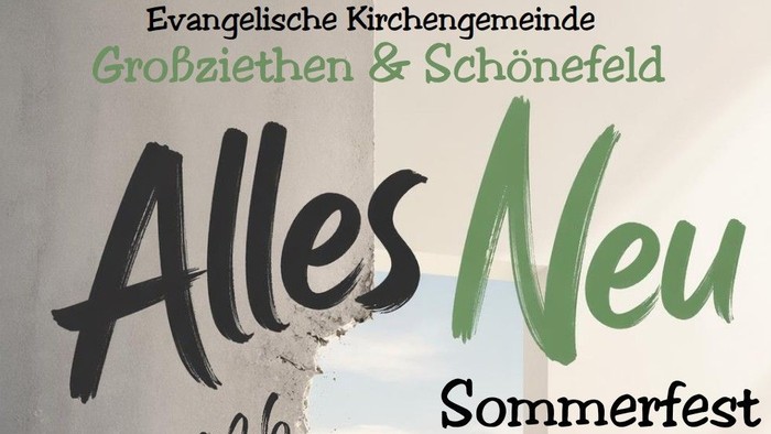 Plakat für ein Sommerfest-Event **