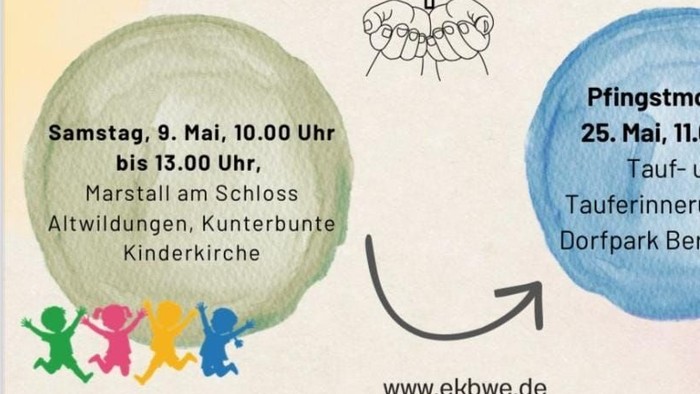 „Ein Zeitplan für 2026 für Kindergottesdienste mit Daten, Uhrzeiten und Orten in deutschen Kirchen.“