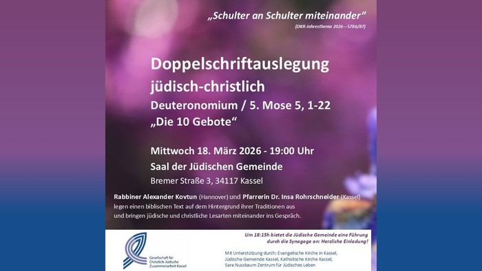 Text Ankündigung Veranstaltung Doppelschriftauslegung