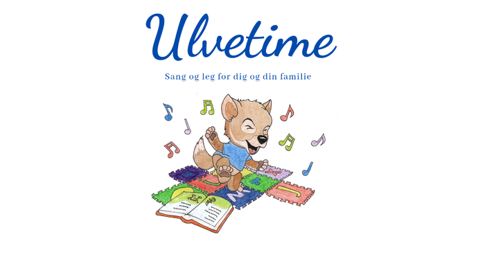 En tegnefilmshund, der spiller guitar med noderegn omkring, med titlen *