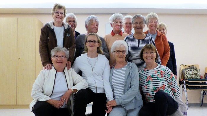 Gruppenfoto der Gymnastik-Frauen