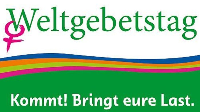 Plakat zum Weltgebetstag für Nigeria am 6. März 2026 – mit der Einladung, Lasten zu teilen und zusammenzukommen.