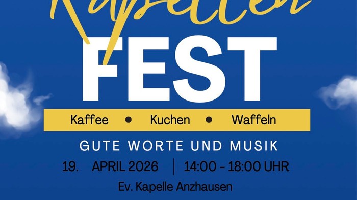 Plakat mit Informationen zum Kapellenfest