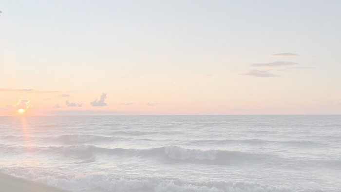 Strand mit Sonnenuntergang