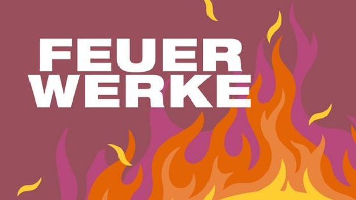 Fettes Logo mit feurigen Flammen und dem weißen Schriftzug **
