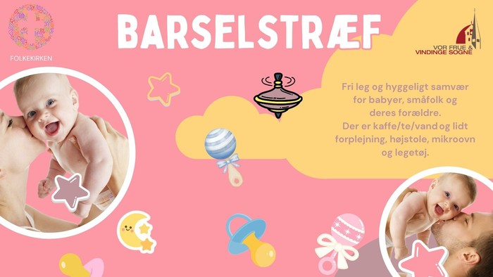 Gratis babylegesessioner med kaffe, snacks og legetøj på Vindinge Sognegaard om torsdage fra kl. 15 til 24.