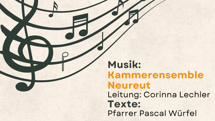 Musik & Texte zwischen Himmel und Erde am 19.07.2026 um 19 Uhr auf dem Hauptfriedhof Neureut mit dem Kammerensemble Neureut und Pfr. Würfel