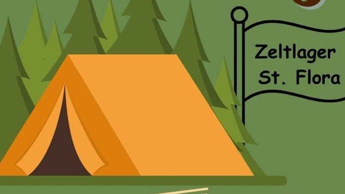 Plakat Zeltlager 27.06.-03.07. für Kinder Save The Date