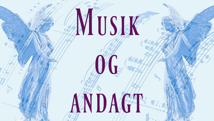 To angler med musiknoter og teksten
