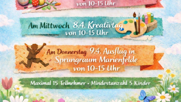Ferienprogramm für Kinder im Alter von 8-11 Jahren