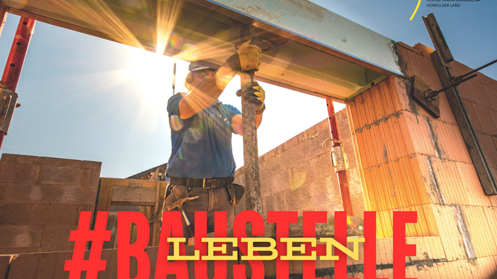 Bauarbeiter benutzt Elektrowerkzeug, #BAUSTELLE, Leben