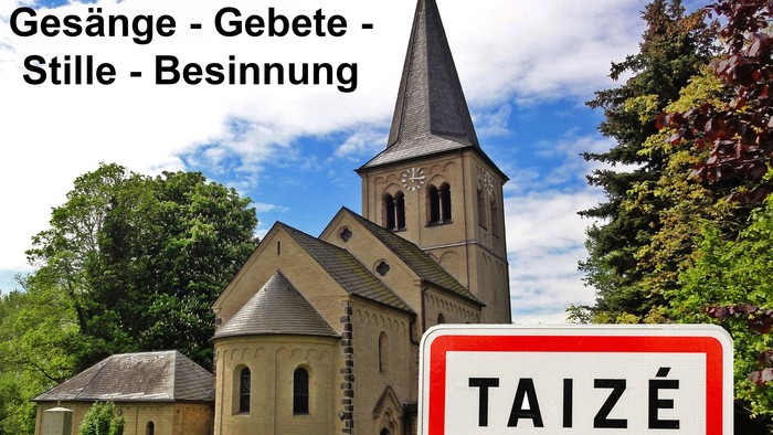 Einladung zur Taizé-Gottesdienste am 2. Juni 2023 in der St. Nikolaus Kirche in Düsseldorf-Himmelgeist