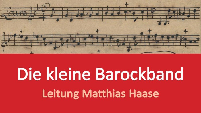 Plakat für ein Barockmusik-Konzert von *