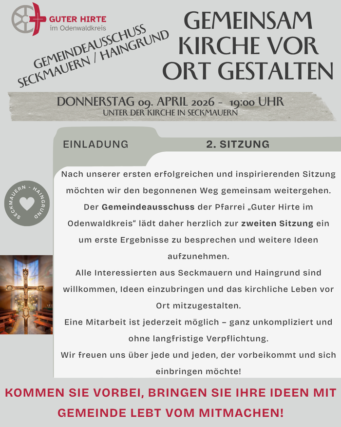 Gemeindeausschuss Seckmauern 9Apr 2026