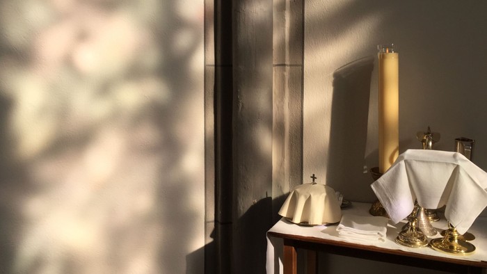 Die vorbereiteten Abendmahlsgaben