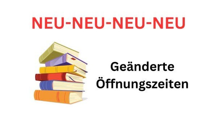 Bekanntgabe der aktualisierten Öffnungszeiten der Evangelischen Bücherei Wehlheiden ab dem 14. April 2026.