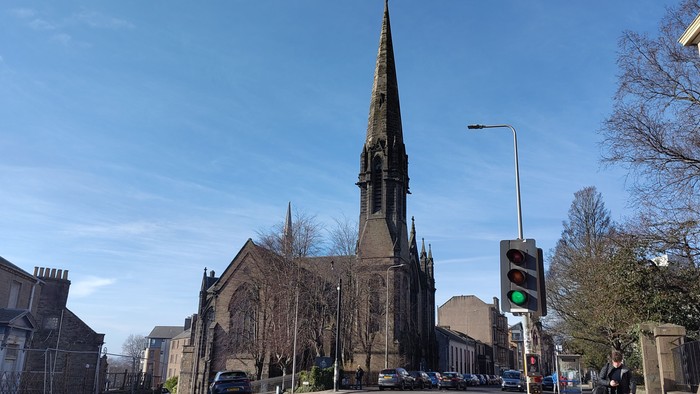 Roseangle building - photo looking west