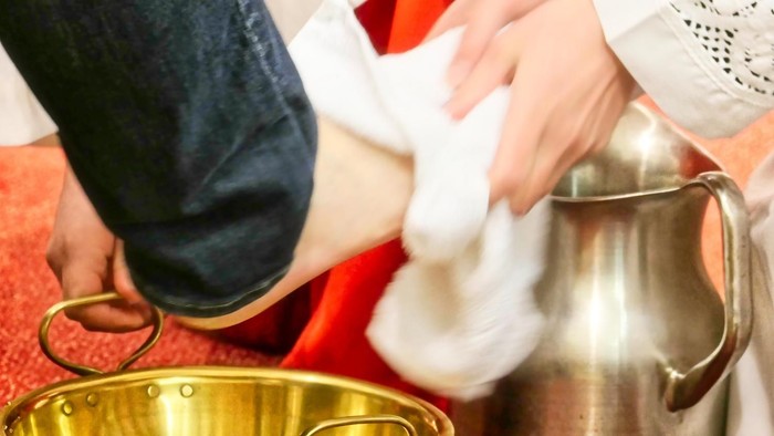 Fußwaschung an Gründonnerstag