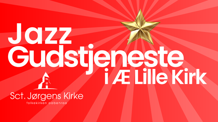 Jazz gudstjeneste med festlig stjernedesign i Sct. Jørgens Kirke i Lille Kirk.