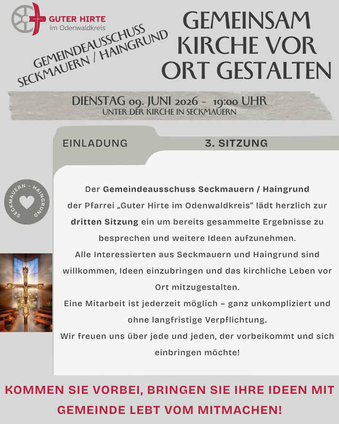 Gemeindeausschuss Seckmauern 9. Juni 2026