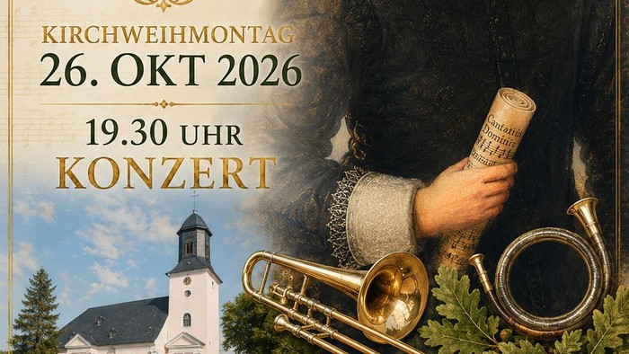 Jubiläumskonzertplakat zum 440. Geburtstag des Komponisten Johann-Hermann Schein am 26. Oktober 2026.