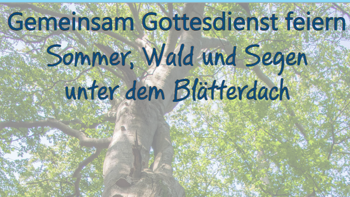 Gemeinsamer Open-Air-Gottesdienst am 14. Juni auf dem Waldspielplatz Klövensteen.