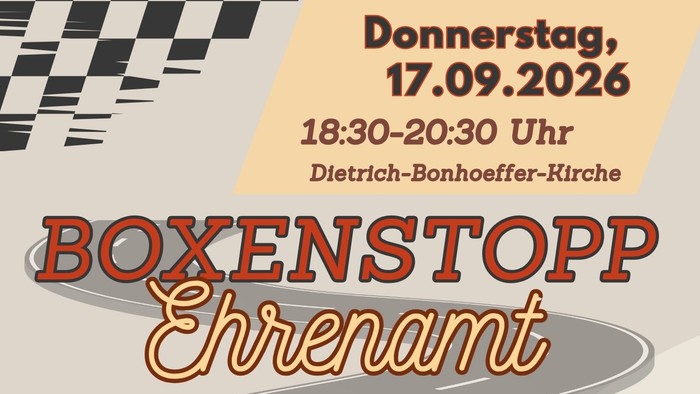 Einladungsposter für ein Freiwilligentreffen am 17. September 2026 zur Besprechung der Workshop-Ergebnisse und zur Festlegung neuer Ziele.