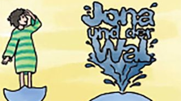 Illustrierter Junge, der auf einem Wal reitet, mit dem Text „Jone de Wal“ und dem KibiWo 2026-Branding.