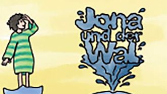 Illustrierter Junge, der auf einem Wal reitet, mit dem Text „Jone de Wal“ und dem KibiWo 2026-Branding.
