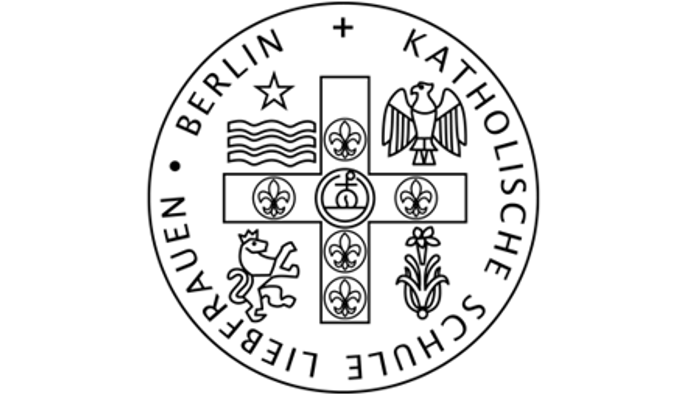 Schwarz-weißes Logo der Liebfrauenschule Berlin