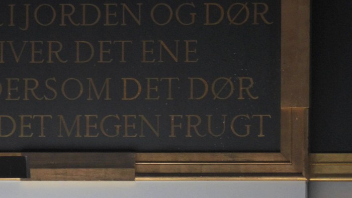 Skilt med teksten