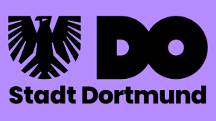 Logo für die Stadt Dortmund mit einem Adler-Emblem und den Buchstaben „DO“ sowie dem Stadtnamen darunter.