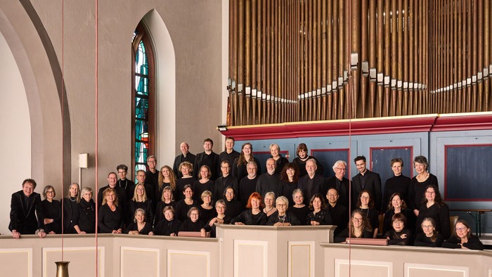 Thomaskantorei auf der Orgelempore in St. Thomas, Frankfurt-Heddernheim