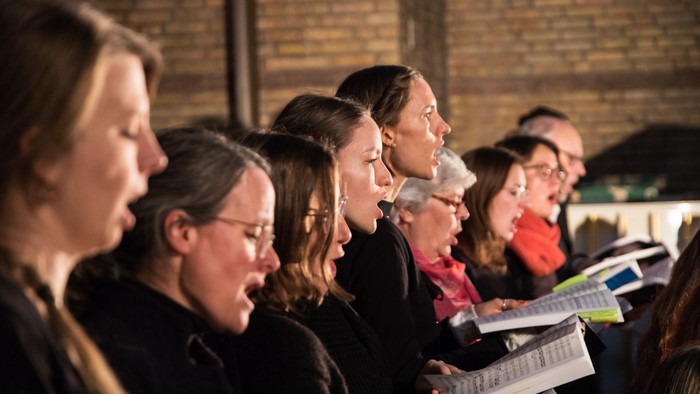 Chorsänger*innen von Elysion - der Chor der Paul-Gerhardt-Kirche