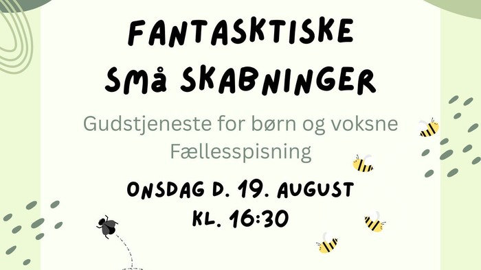 Plakat til kirkearrangementet *