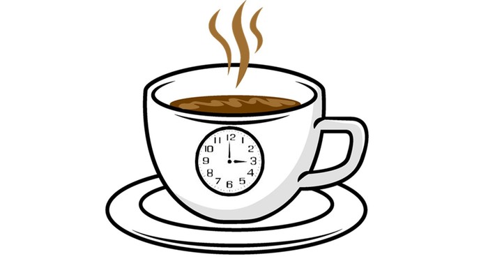 Kaffee um 3 Logo
