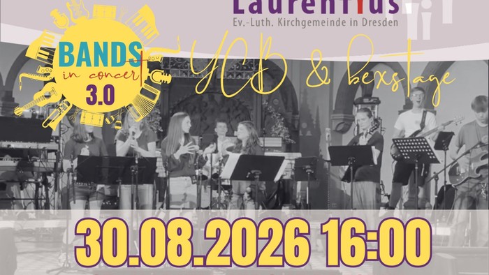 Plakat für ein Band-Konzert-Event mit dem Titel **