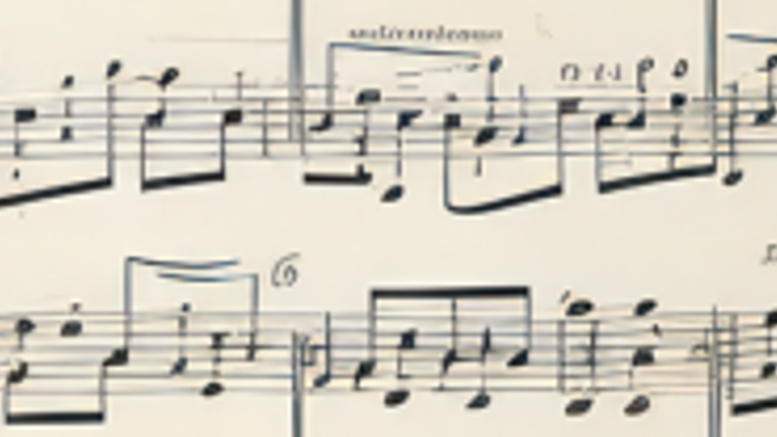Mit KI erzeugtes Bild von ein paar Musiknoten