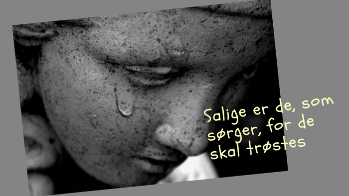 Tårer på ansigtet, teksten siger