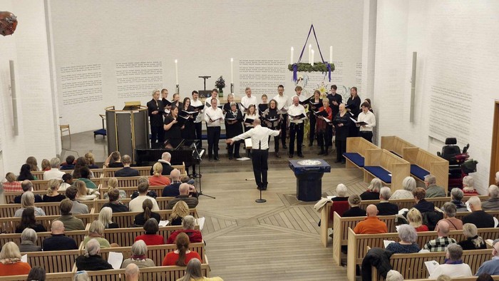 Vejleå Kirkes kantori synger til De ni læsninger i Vejleå Kirke