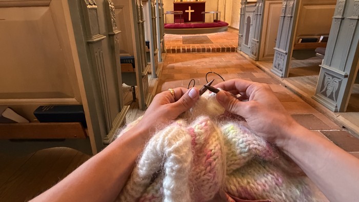 Strikketøj i Ishøj Kirke