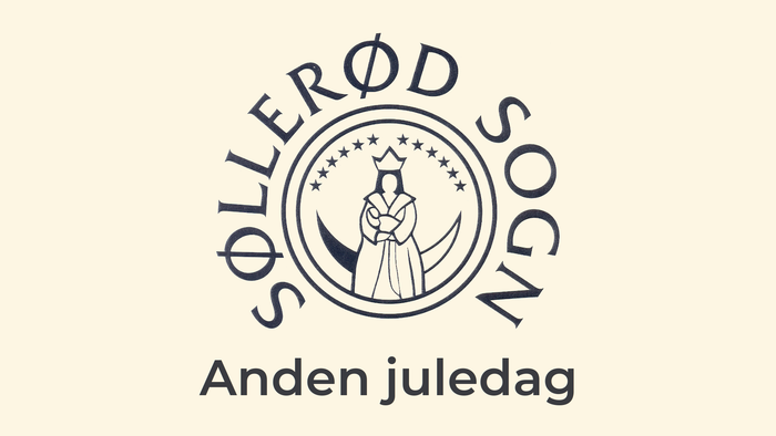 Sollerød Sogns juledekorationslogo med dronning og stjerner