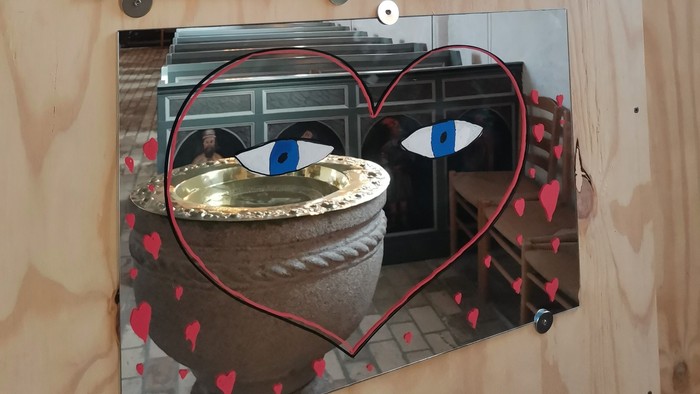 konfirmanders udsmykning i Brejning kirke