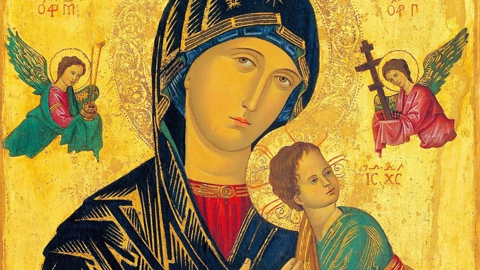 Ortodoks Ikon jomfru Maria med Jesus