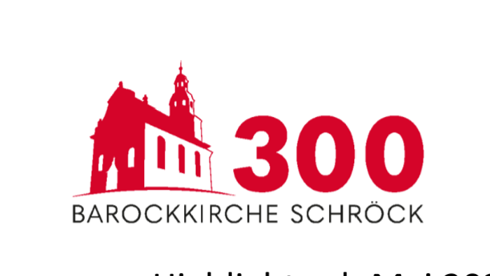 „Ein Kirchenveranstaltungsprogramm mit Aktivitäten und Feierlichkeiten in der Barockkirche Schrock ab Mai 2026.“