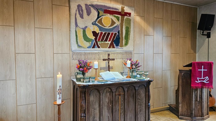 Altar der Kapelle in Merzdorf